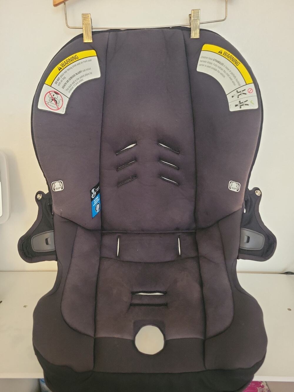 Nuna Pipa Infant Baby Black Seat Fabric Cover Padding Cushion Replacement.